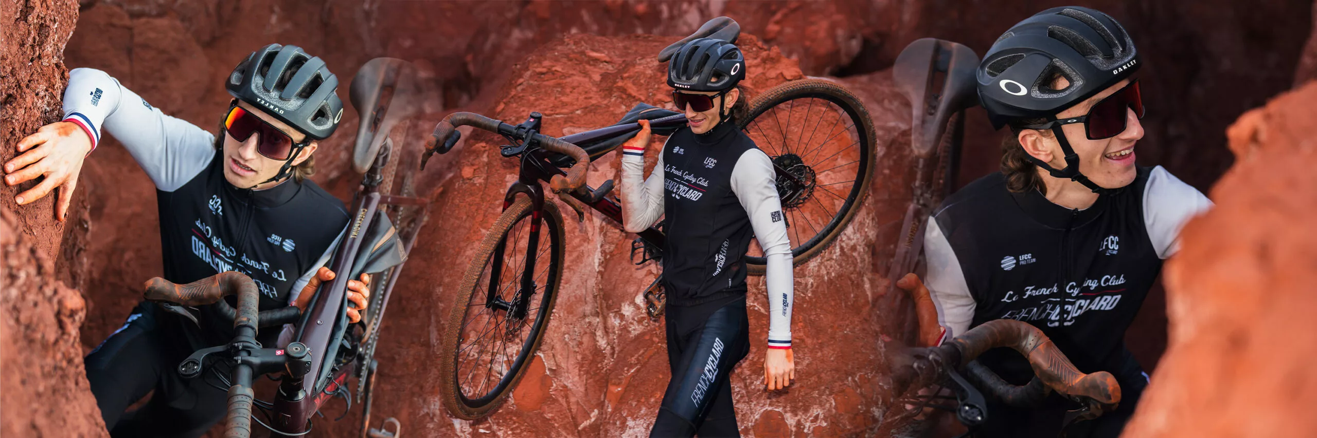 WonToTri en partenariat avec Trek, exploration sportive dans un décor rouge façon planète Mars.